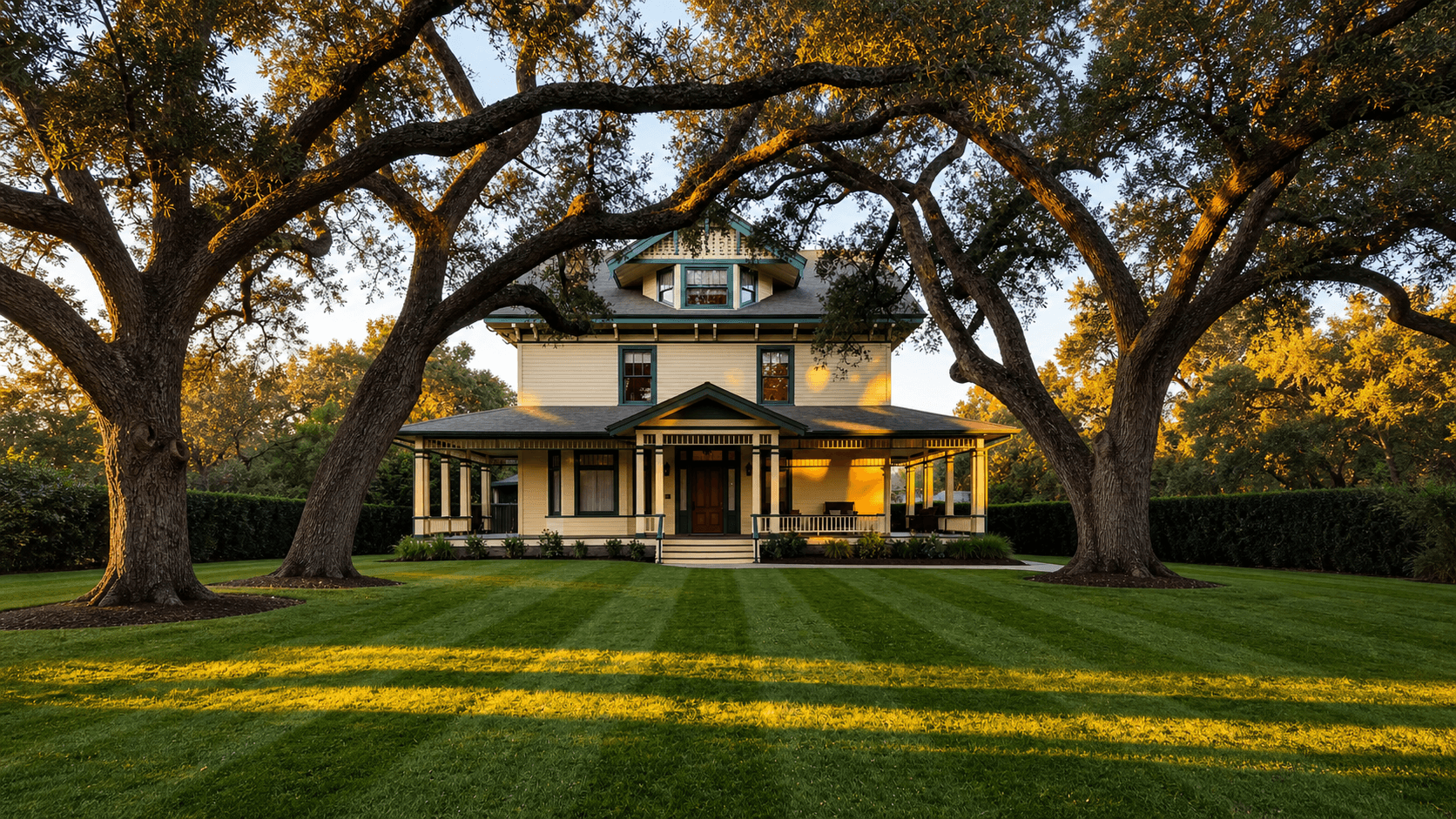 A cared-for Chico home in warm evening light
